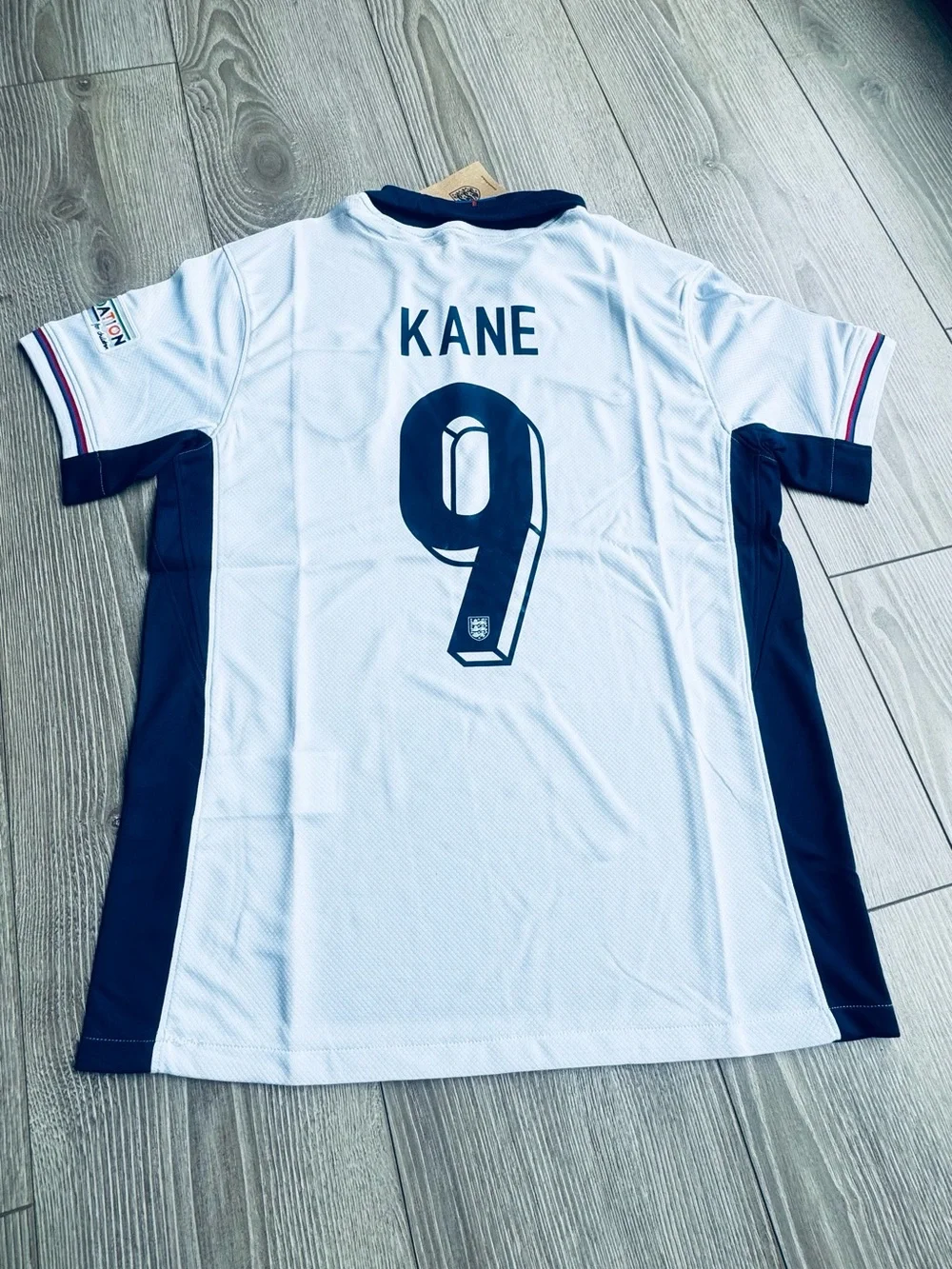 England-Style Kane #9 Soccer Jersey White Adult Size L New With Tags